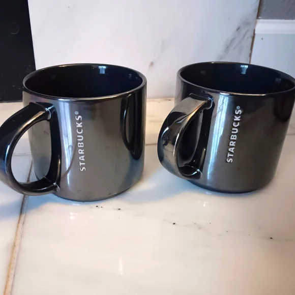 Starbucks Iridescent Coffee Cups Mugs, Set Of 2 - Picture 2 of 6